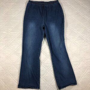 Mainstreet Blues‎ pull on blue jeans waist 30" size H6